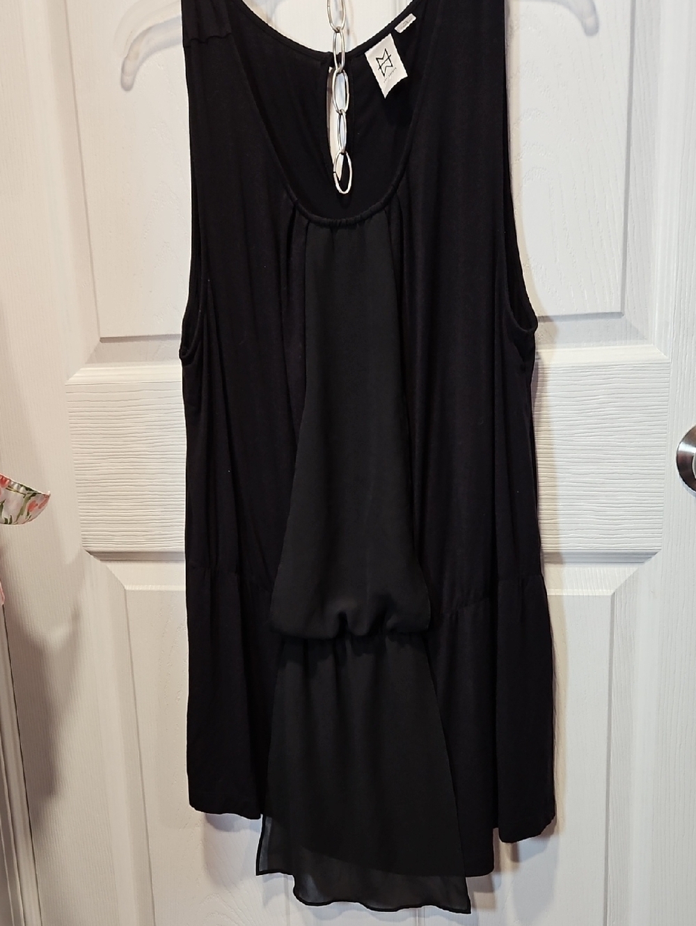 Marc Bouwer Black Tank Top with Branded Neck Tag
